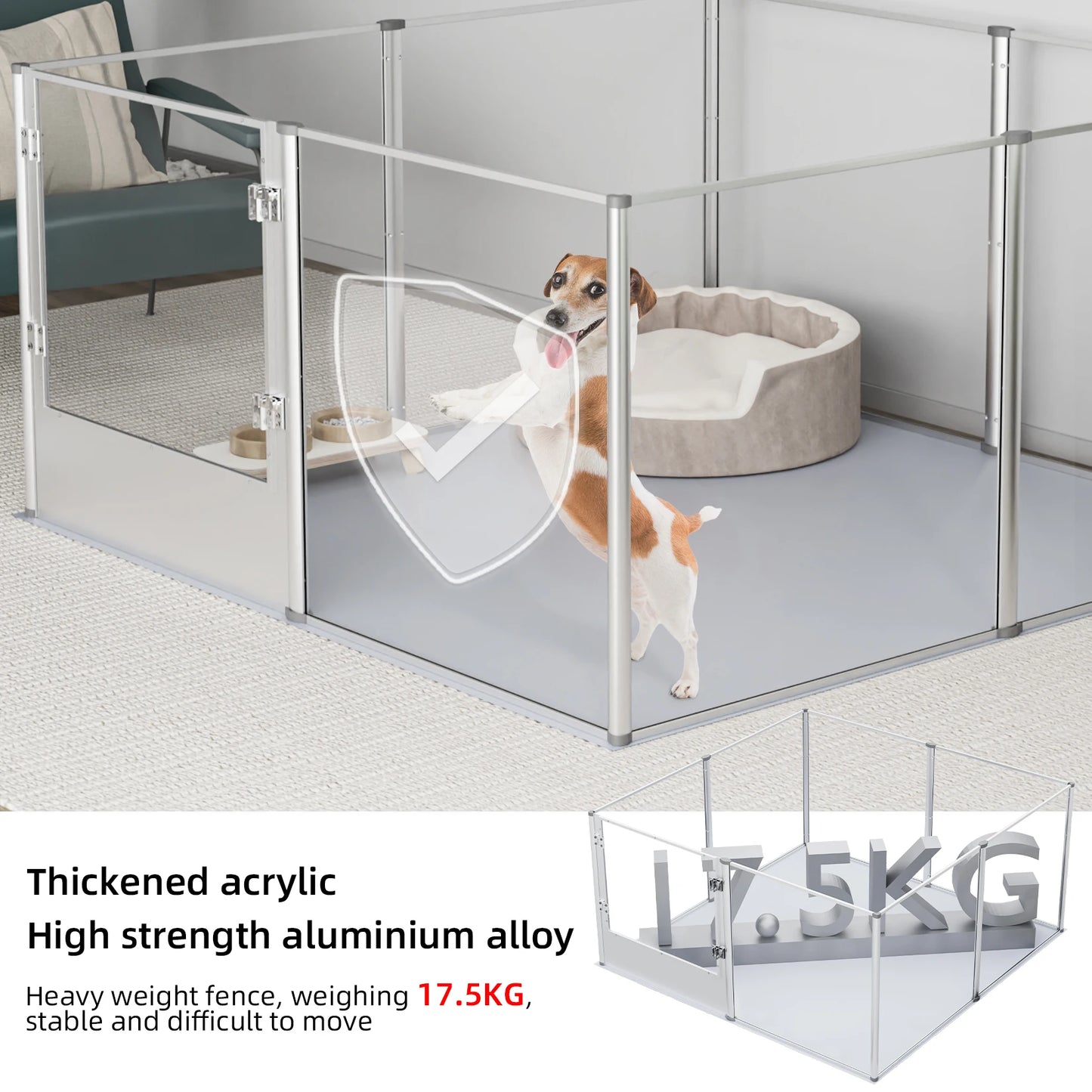 Acrylic Dog Playpen Fence