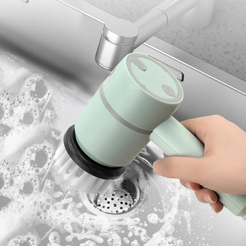 Electric Rotary Scrubber for Washing Dishes