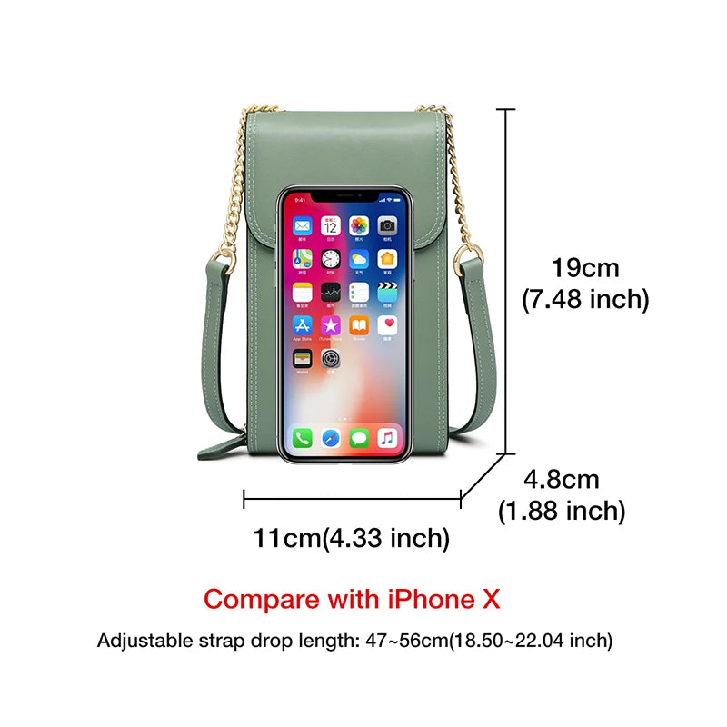 Mini Cellphone Pocket Bag Leather