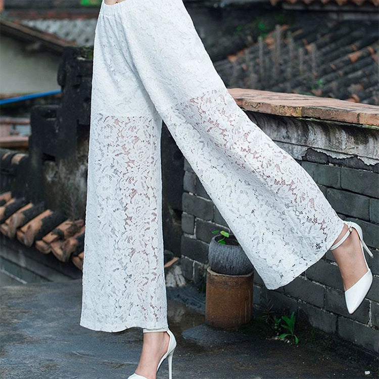 Wide Leg Pants Lace