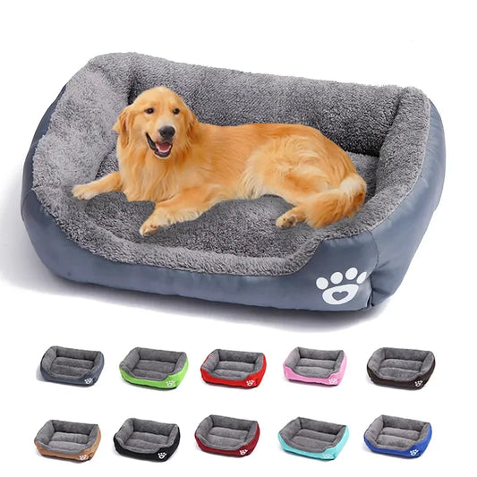 Large Pet Bed Square Washable