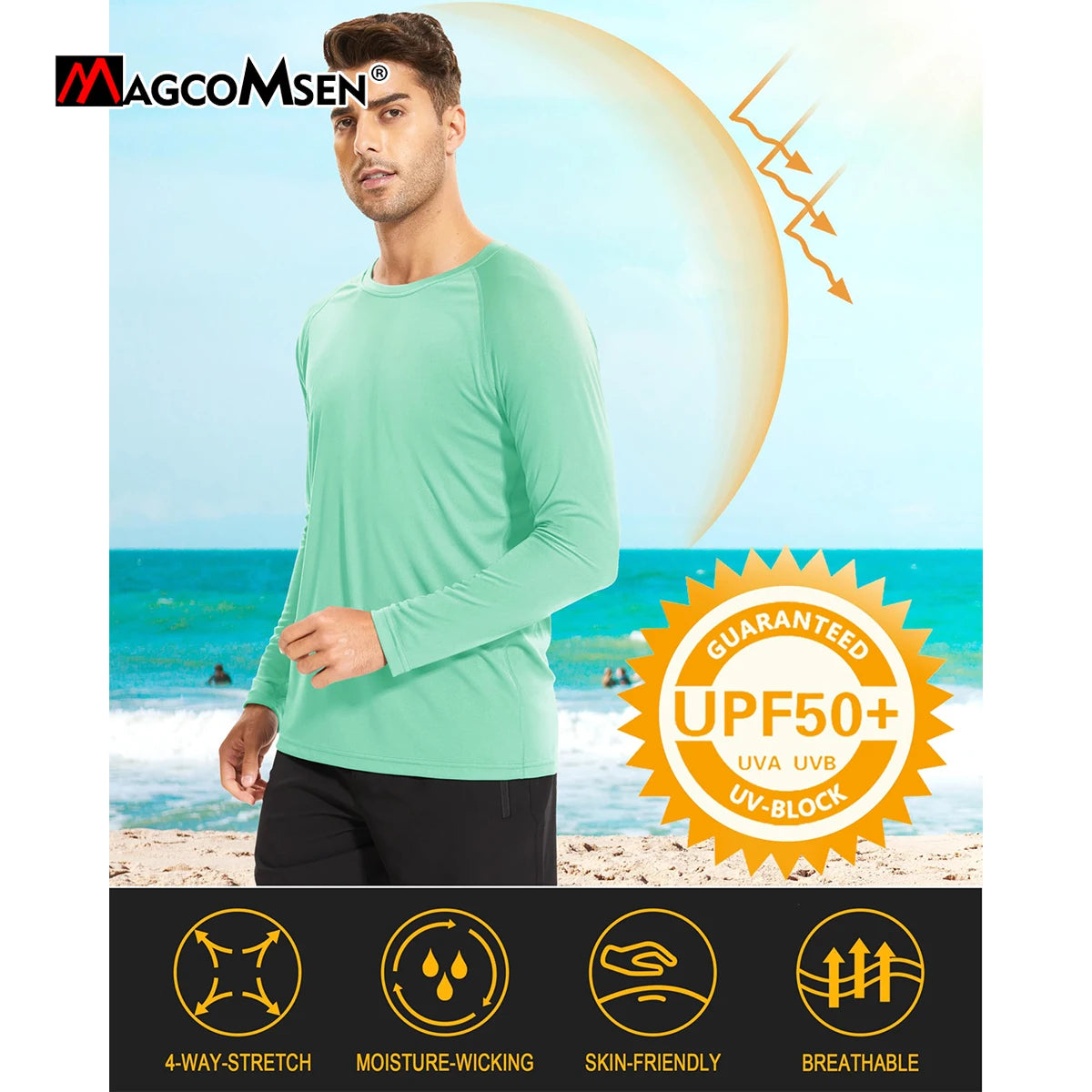 Men's Long Sleeve Pullover Top