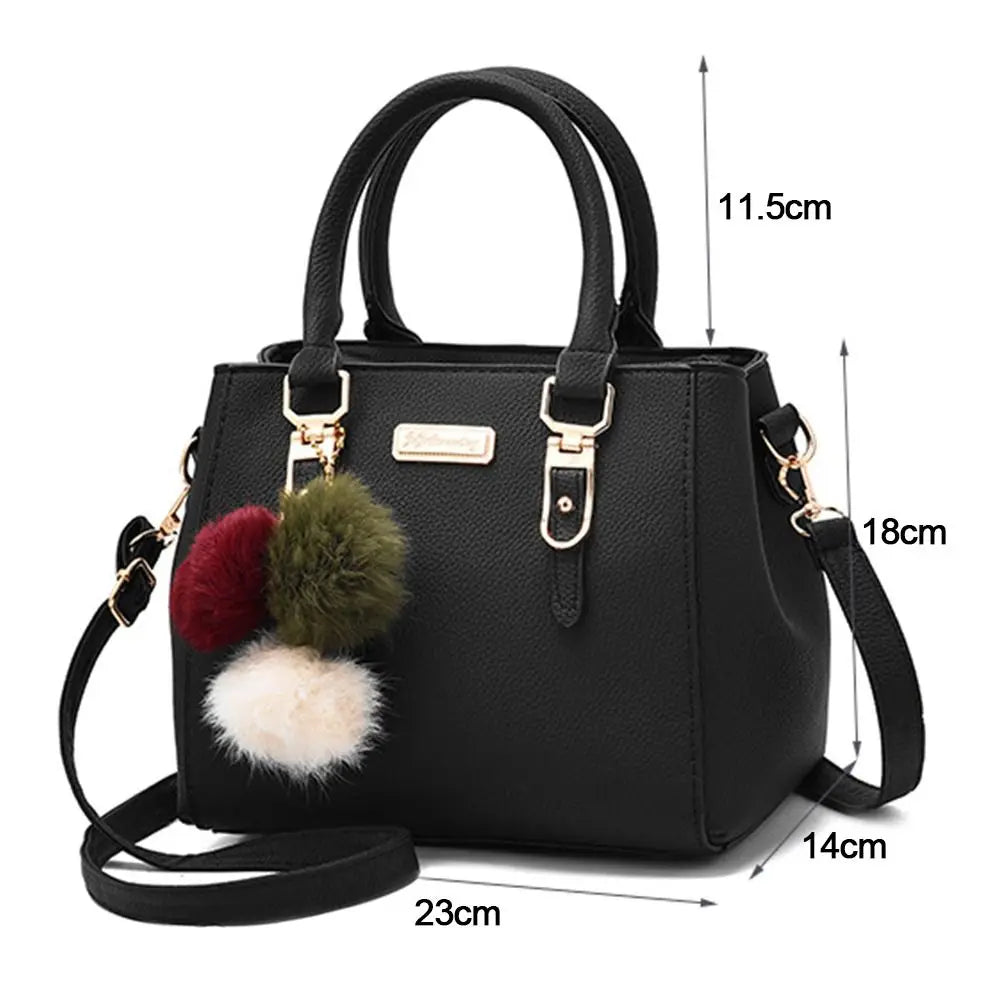 Ladies Fashion Handbag Shoulder Purse Leather