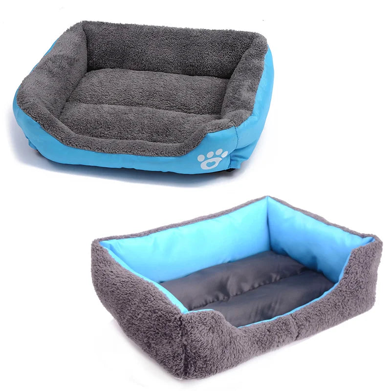 Large Pet Bed Square Washable