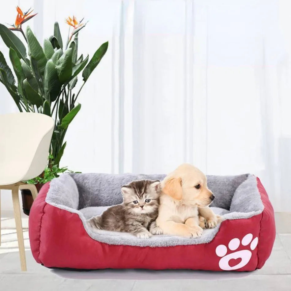 Large Pet Bed Square Washable