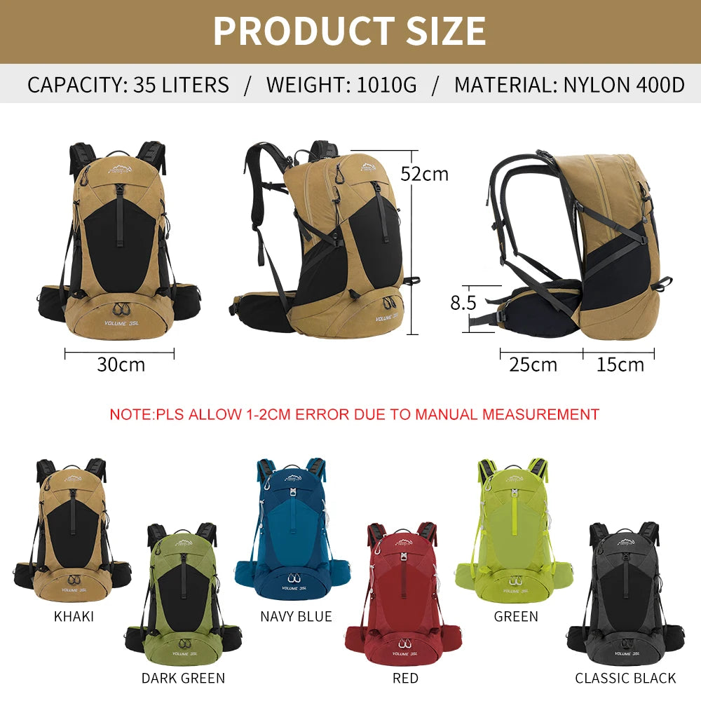 35 liters Mountaineering backpack