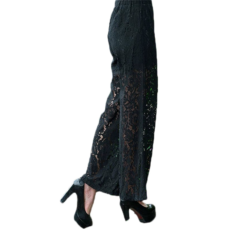 Wide Leg Pants Lace