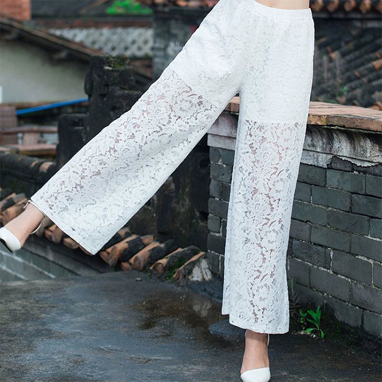 Wide Leg Pants Lace